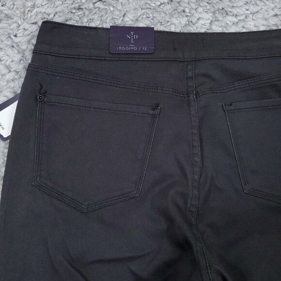 NYDJ Legging Rolled Skinny Jeans Gray Lift Tuck Stretch Size 12 Slimming - Picture 3 of 13